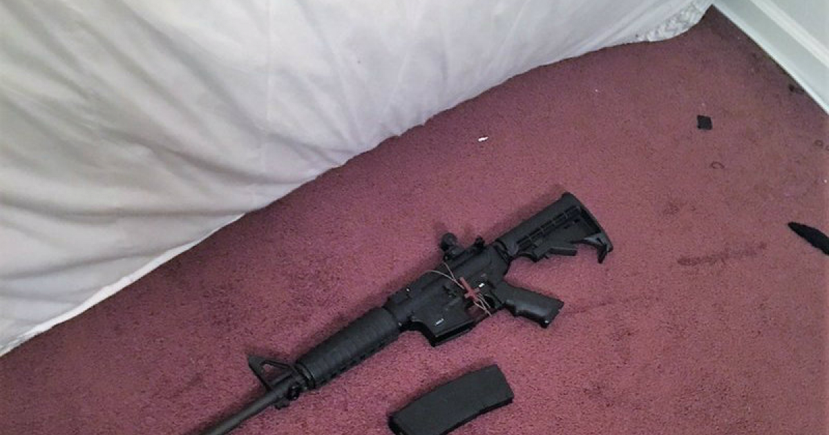 Fusil AR-15 incautado a joven de 17 años en la Florida © Twitter / Boynton Beach Police Department