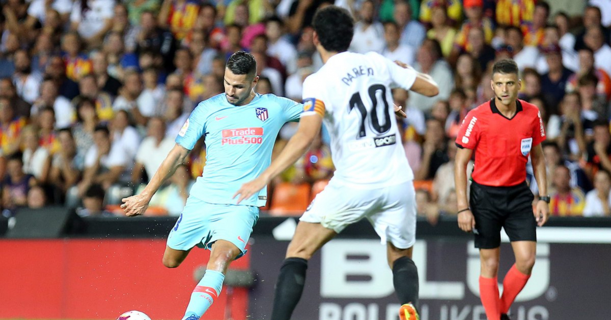 Atlético versus Valencia en Mestalla © Fútbol/Atlético de Madrid/Twitter