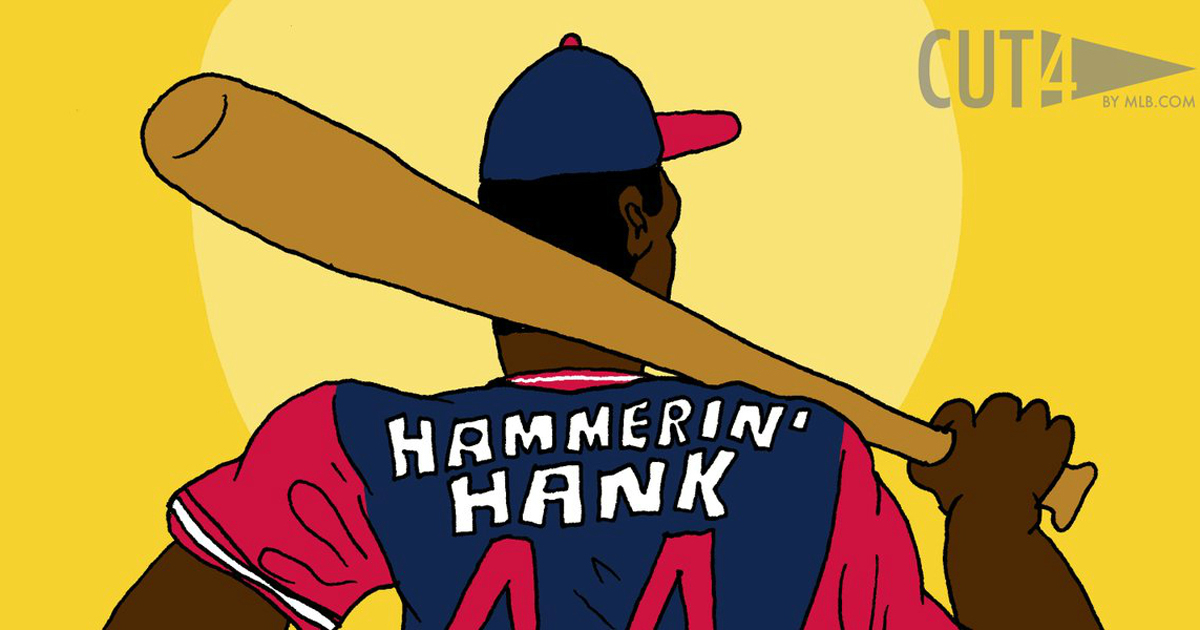 Así habría lucido Hank Aaron por estos días. © MLB.com/Twitter.