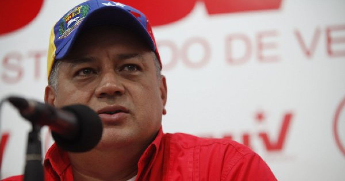 El dirigente chavista Diosdado Cabello en una imagen de archivo © Wikimedia Commons