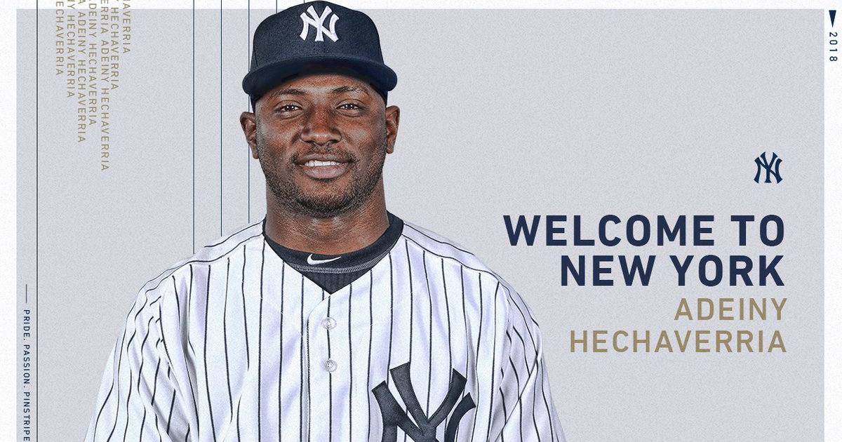 Adeiny Hechavarría © New York Yankees/Twitter.