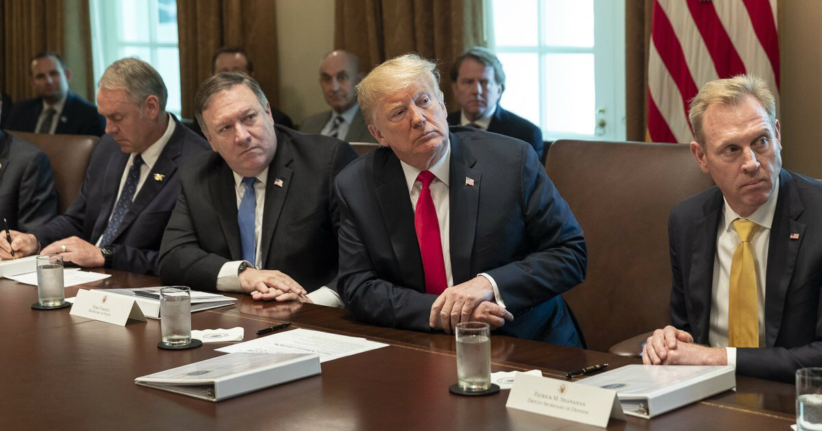 Donald Trump, junto al secretario de Estado, Mike Pompeo, en una foto de archivo. © Donald Trump / Twitter