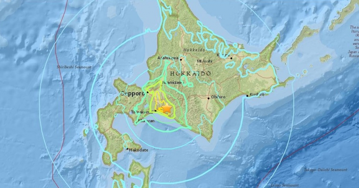 Terremoto al norte de Japón. © USGS/ Facebook