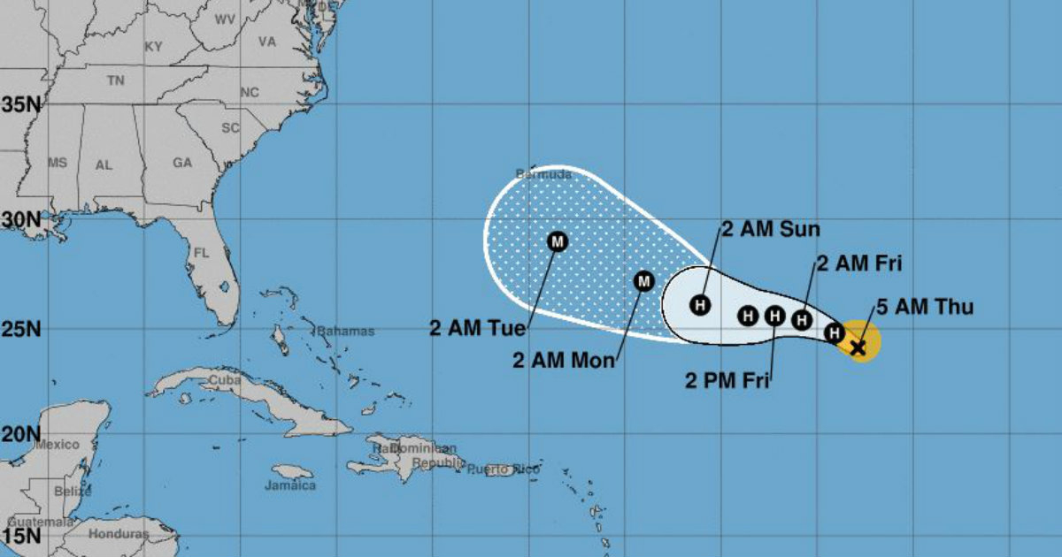 Posible trayectoria del huracán Florence © NOAA