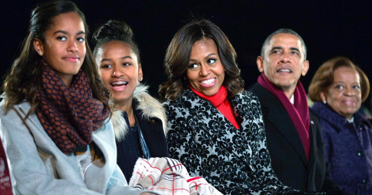 Barack Obama y su familia. © Barack Obama / Twitter