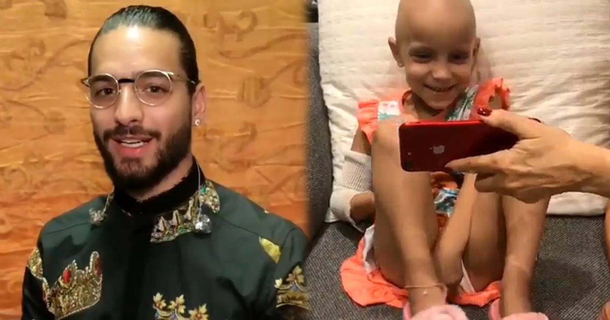 Maluma y la pequeña Stefi de 5 años © Instagram / TodosporStefi