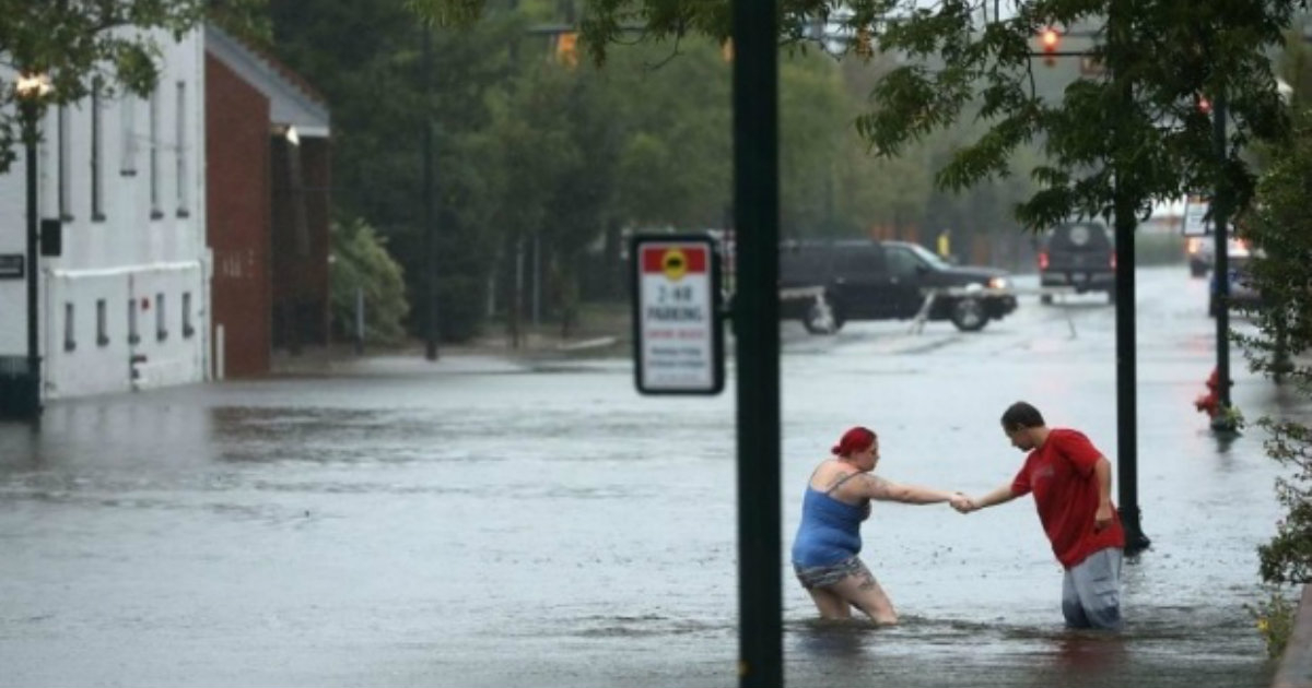 Inundaciones en Carolina del Norte por el huracán Florence © Twitter/El Comercio