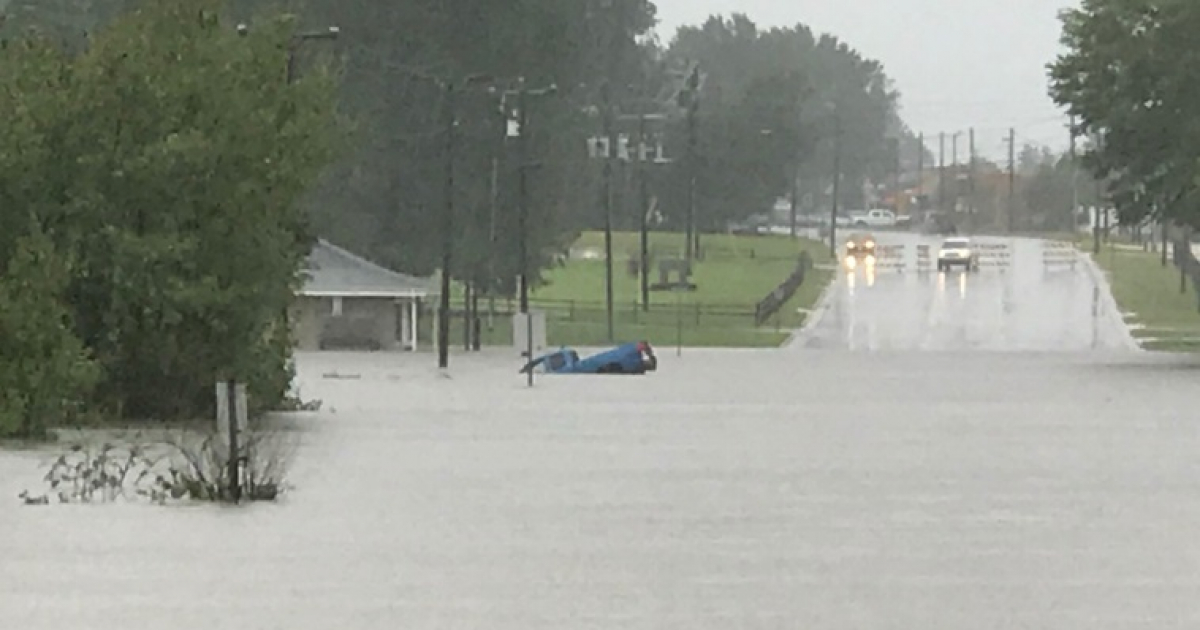 Inundaciones en la costa este de Estados Unidos tras el paso del huracán Florence © Twitter / @jgravleyWRAL