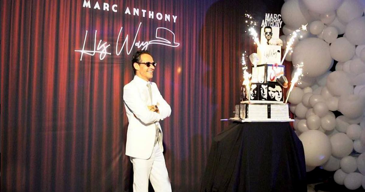 Marc Anthony en la celebración de su cumpleaños © Instagram / Marc Anthony