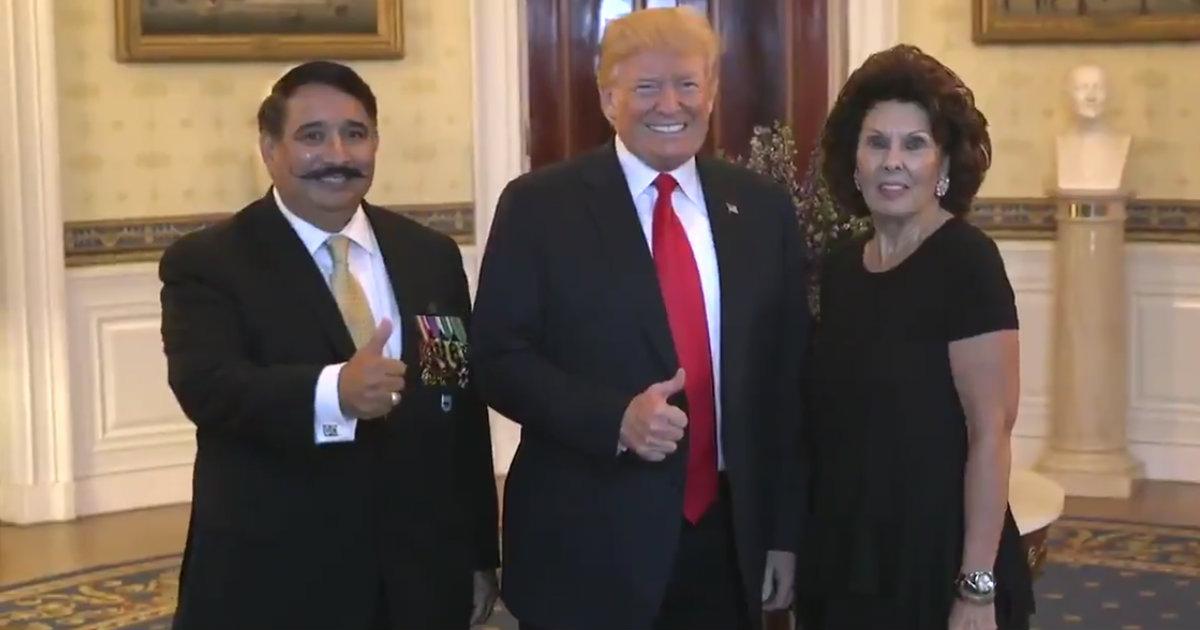 El presidente Donald Trump, en la recepción por el mes de la Herencia Hispana. © Donald Trump / Twitter