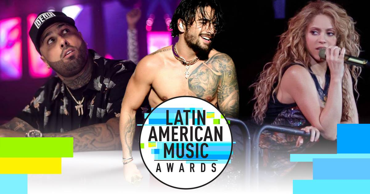 Nicky Jam, Maluma y Shakira son algunos de los nominados a los premios © Instagram / Nicky Jam, Maluma y Shakira