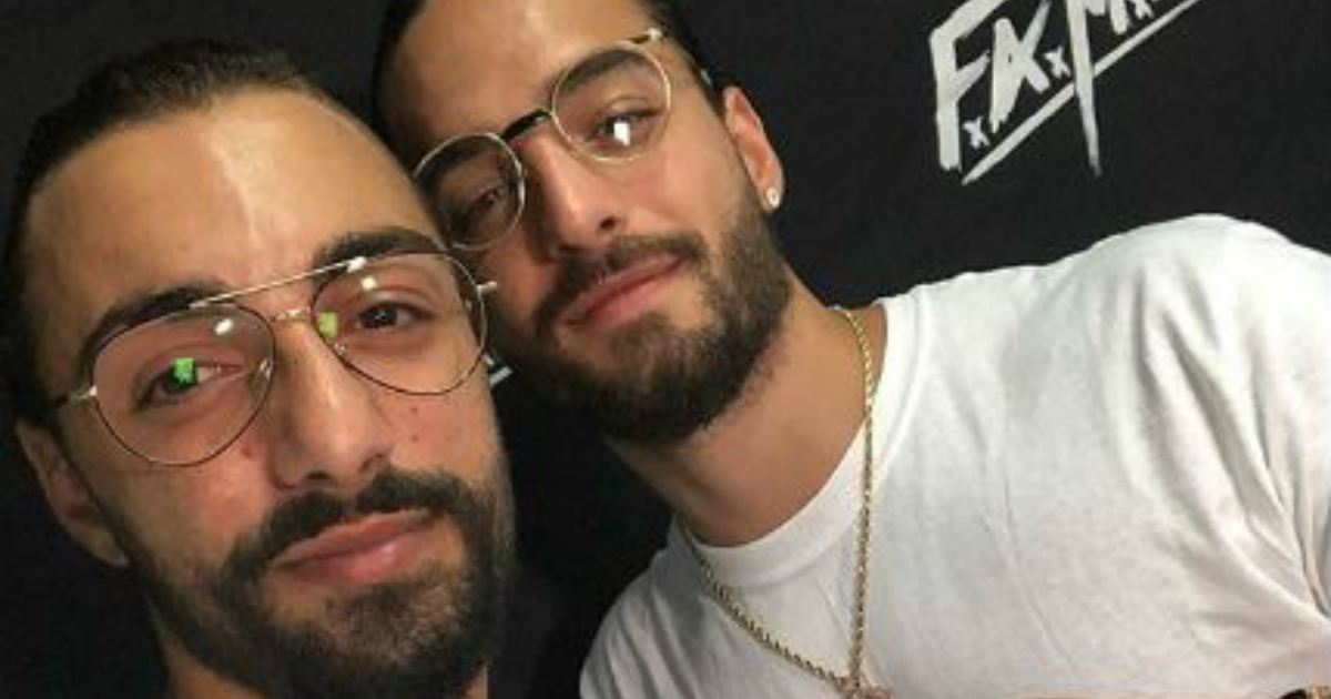 Maluma, junto a Gianluca Longo. © Instagram / Gianluca Longo