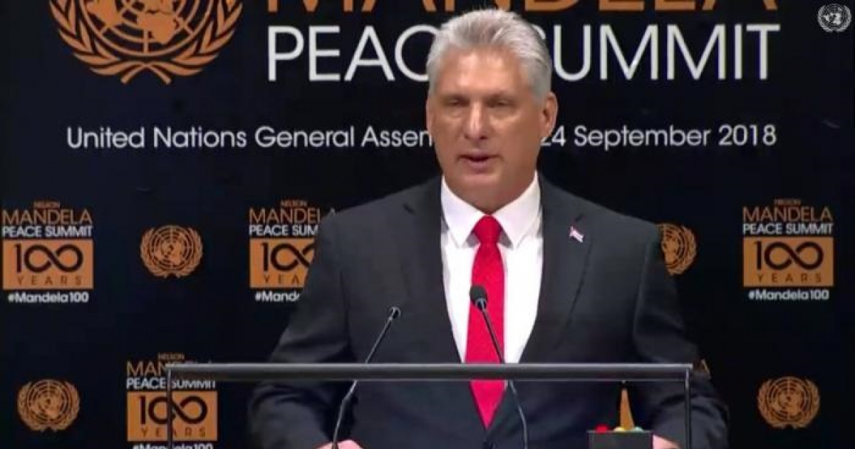 Miguel Díaz-Canel en la ONU © Captura de video/ Granma