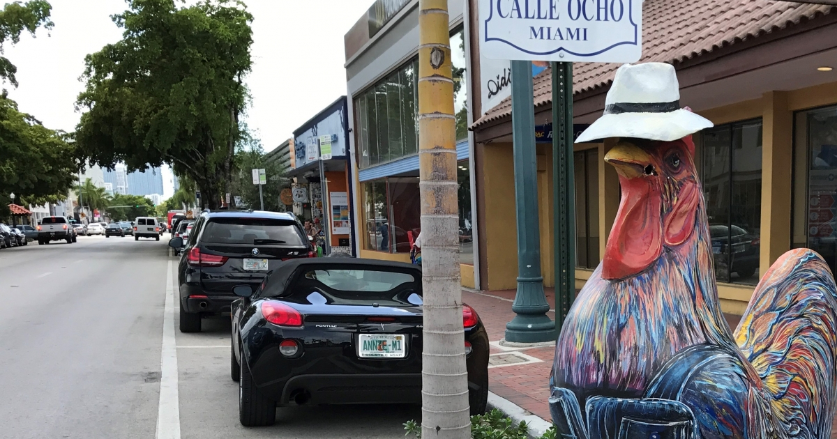 Calle 8, en Miami © CiberCuba