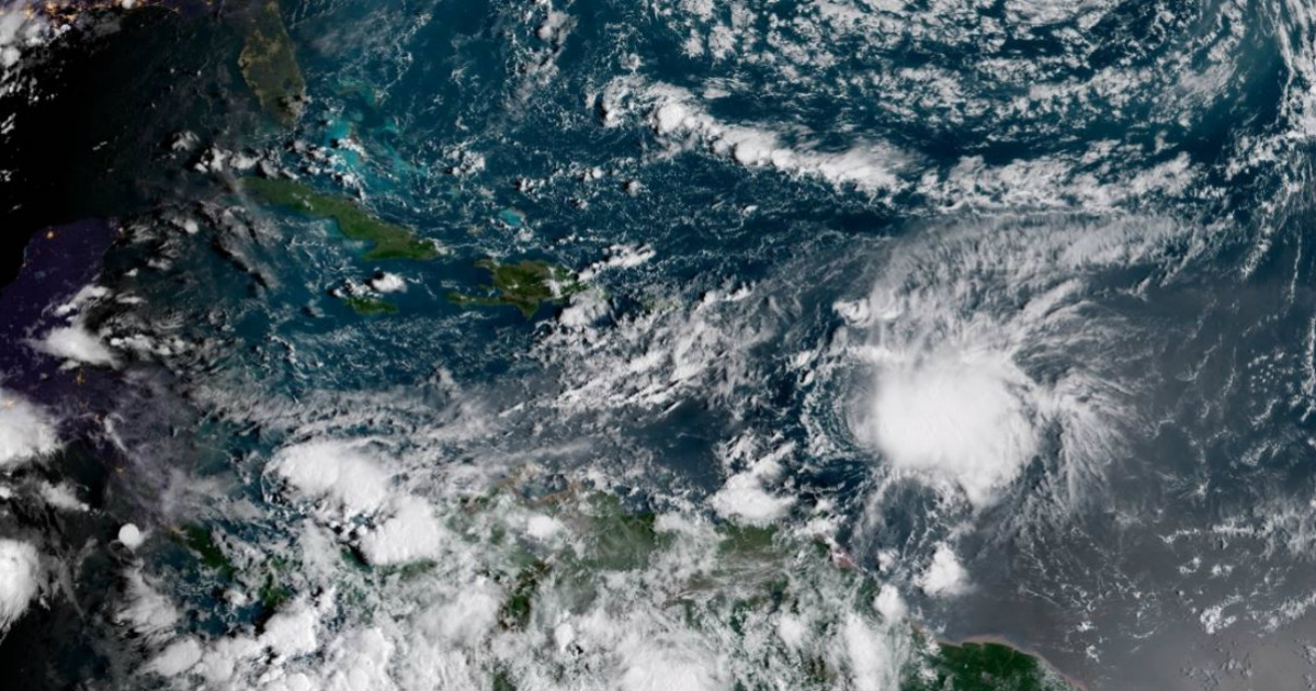 Ubicación de la tormenta tropical Kirk en el océano Atlántico © NOAA