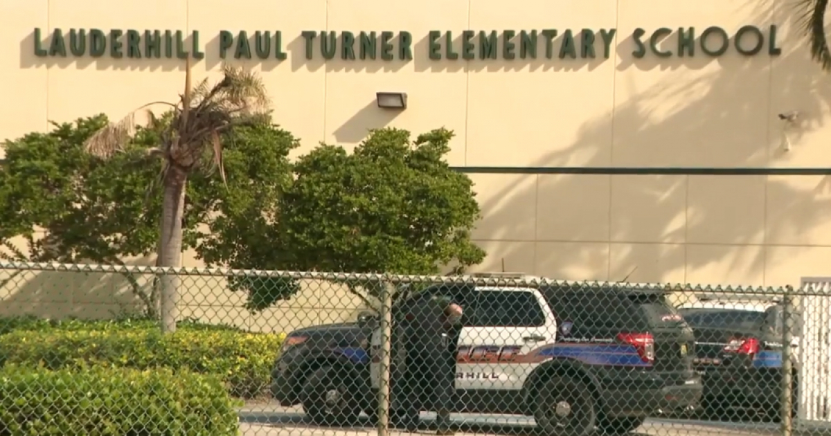 Escuela primaria Lauderhill Paul Turner © Captura de video / Local 10