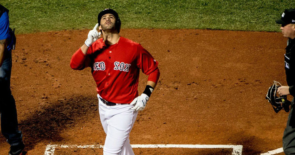 J.D. Martínez © Red Sox de Boston/Twitter