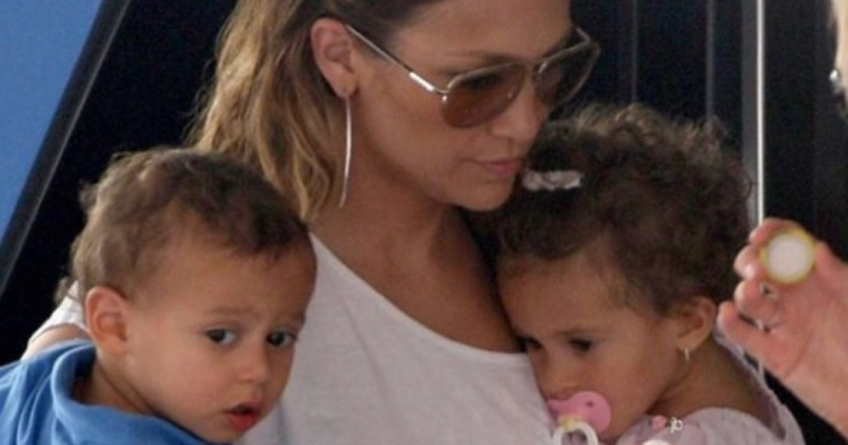 Jennifer Lopez junto a sus pequeños hijos en una imagen de archivo © Instagram / Jennifer Lopez
