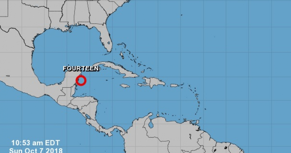 Decimocuarta depresión tropical de la temporada ciclónica © National Hurricane Center