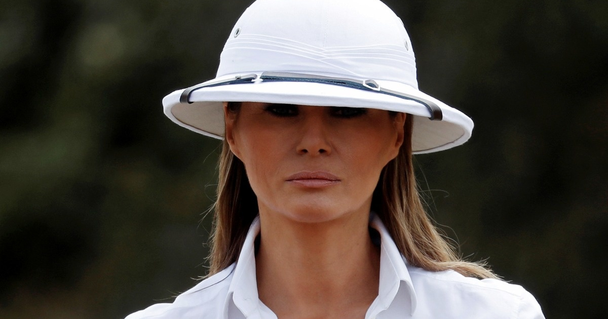Melania Trump lució un casco asociado a la colonización de África © Flick Creative Commons