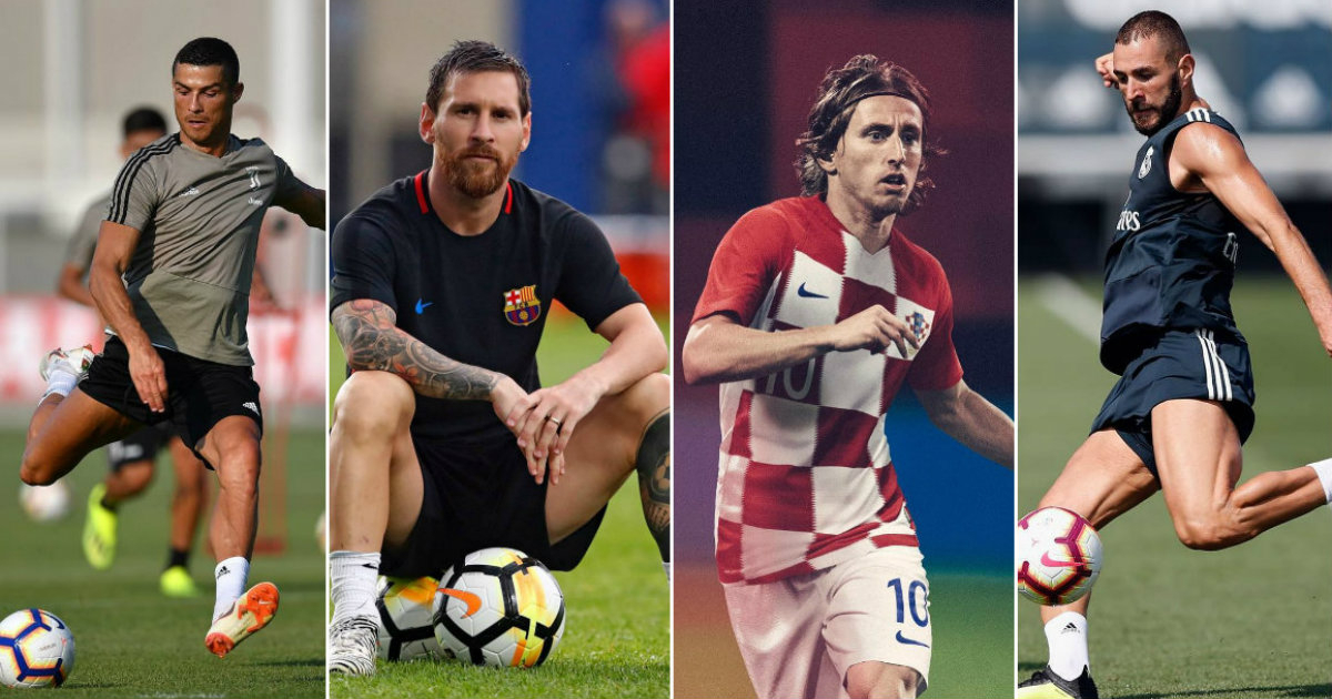 De izquierda a derecha: Cristiano Ronaldo, Leo Messi, Luka Modric y Karim Benzemá © Collage Instagram