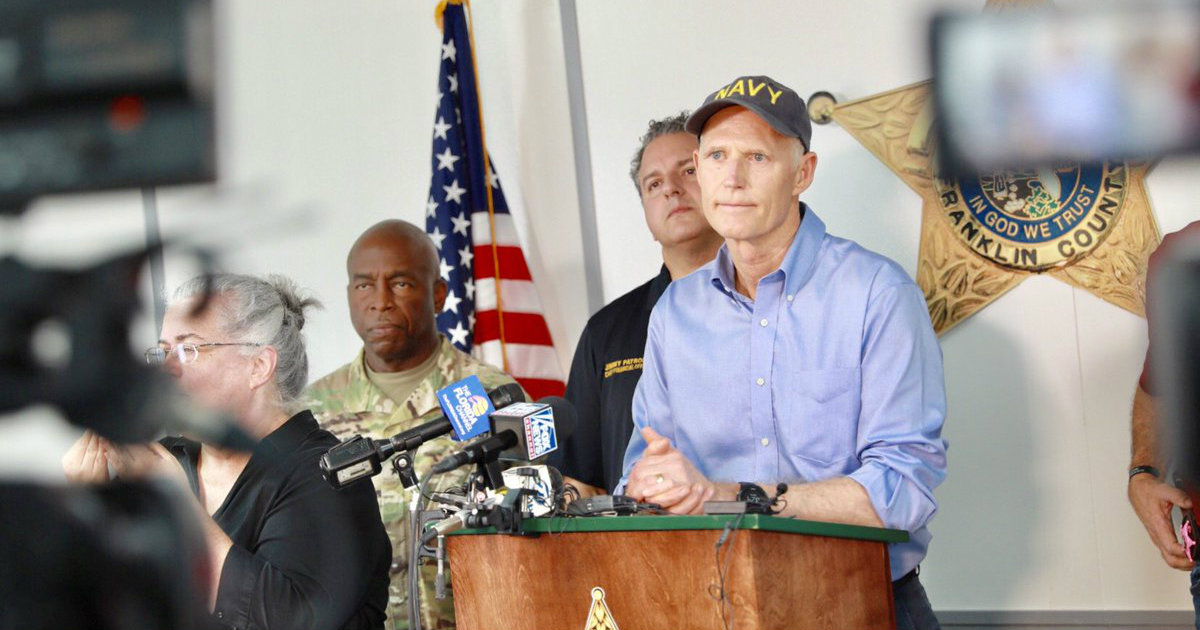 El gobernador de la Florida, Rick Scott, advierte del peligro del huracán Michael. © Rick Scott / Twitter