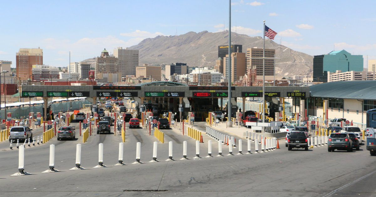 Frontera de El Paso, entre Estados Unidos y México. © CBP West Texas / Twitter