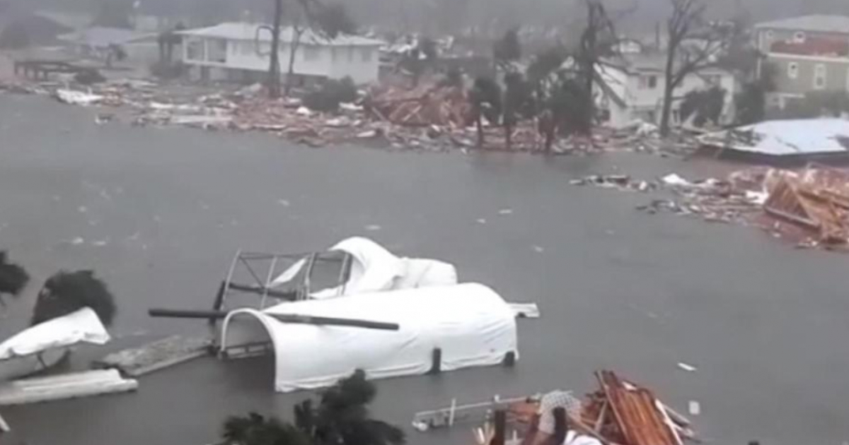Huracán Michael en Florida © Captura de video Twitter