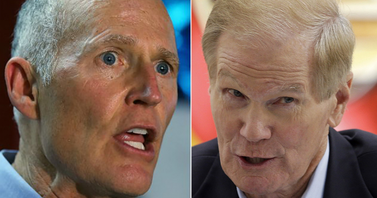 Rick Scott y Bill Nelson © Twitter de ambos 