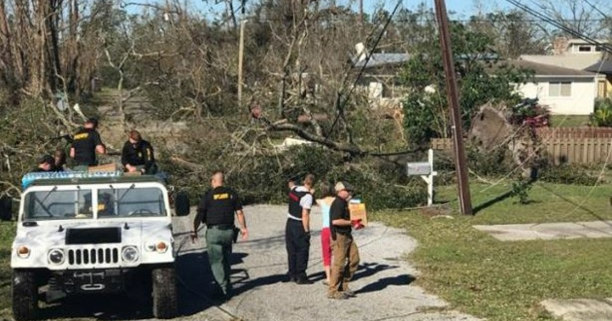 Destrozos de Michael en Panama City © Pasco Sheriff/ Twitter