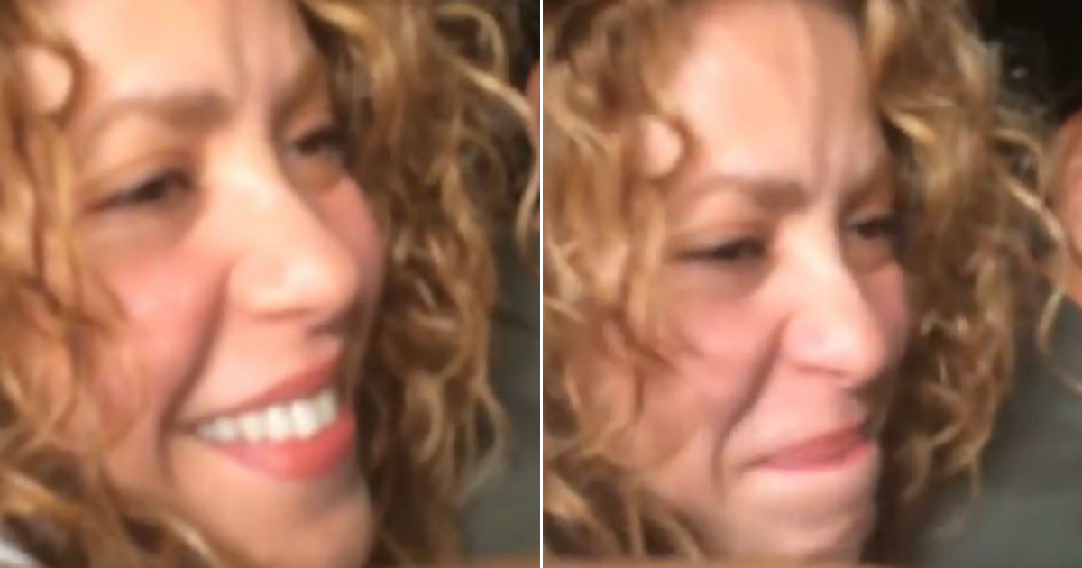 Shakira emocionada © Captura de video / Instagram