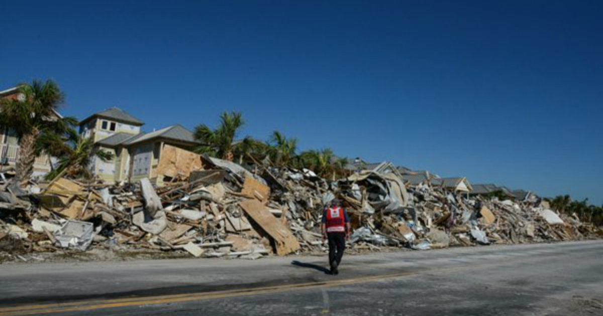 Una calle de Georgia, después del huracán Michael © Twitter/ Georgia Red Cross