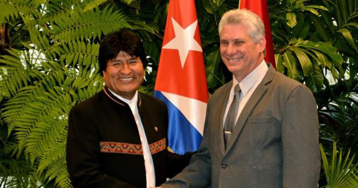 Evo Morales y Miguel Díaz-Canel © Granma