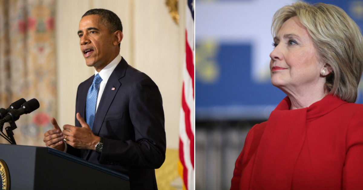 Barack Obama y Hillary Clinton en sendas imágenes de archivo © Flickr / Gage Skidmore