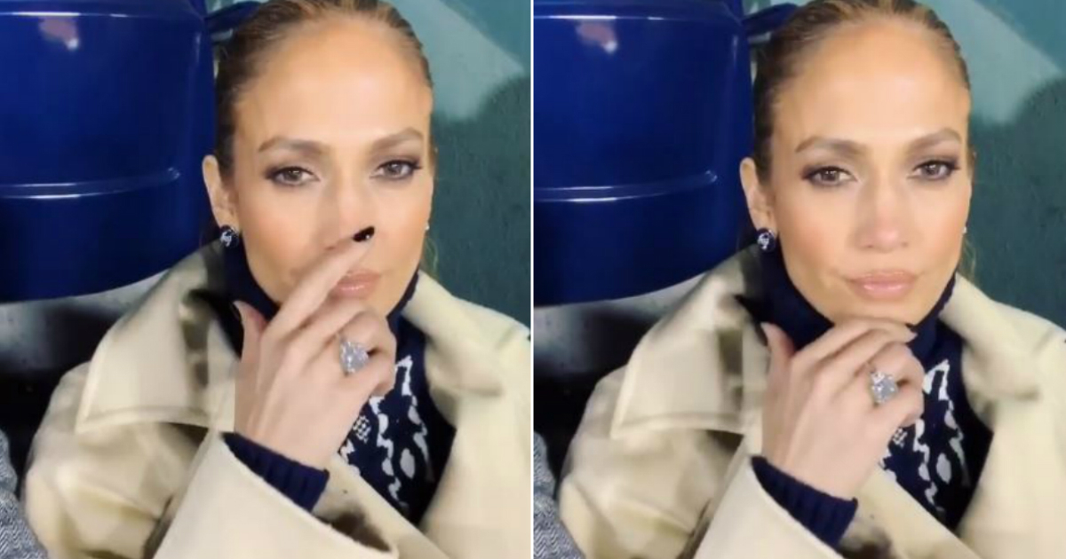 Jennifer Lopez luce un enorme anillo © Instagram / Alex Rodriguez