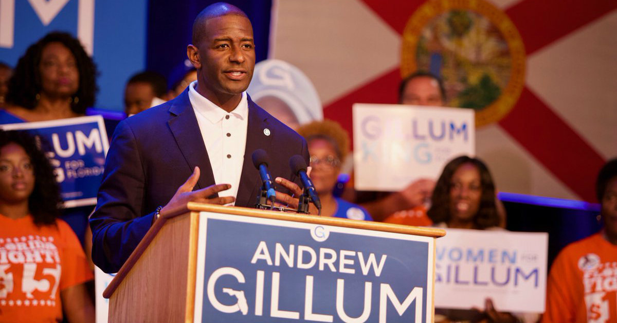 Andrew Gillum, candidato demócrata a gobernador de la Florida. © Andrew Gillum / Twitter