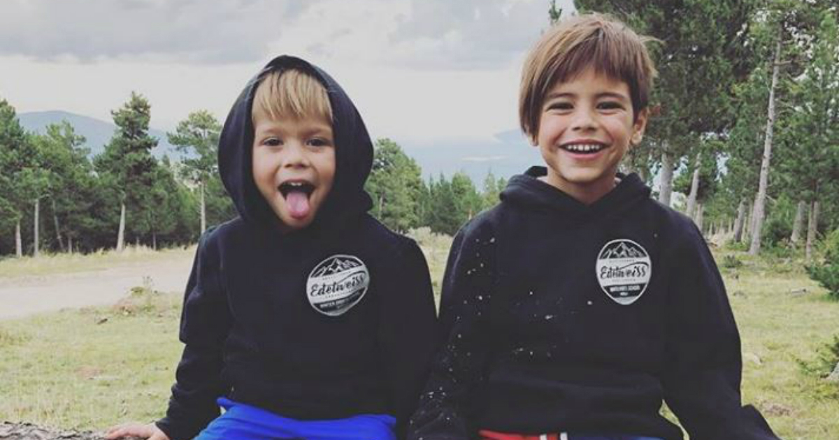 Sasha y Milan, los hijos de Shakira y Gerard Piqué © Instagram / Gerard Piqué
