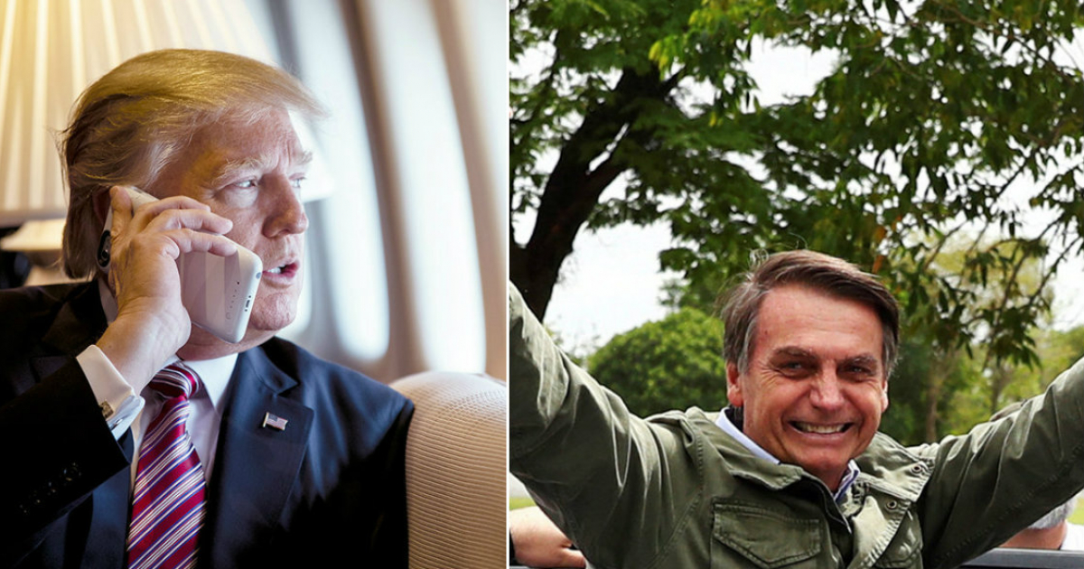Collage de Donald Trump y el presidente electo de Brasil Jair Bolsonaro © Wikimedia Commons / Reuters