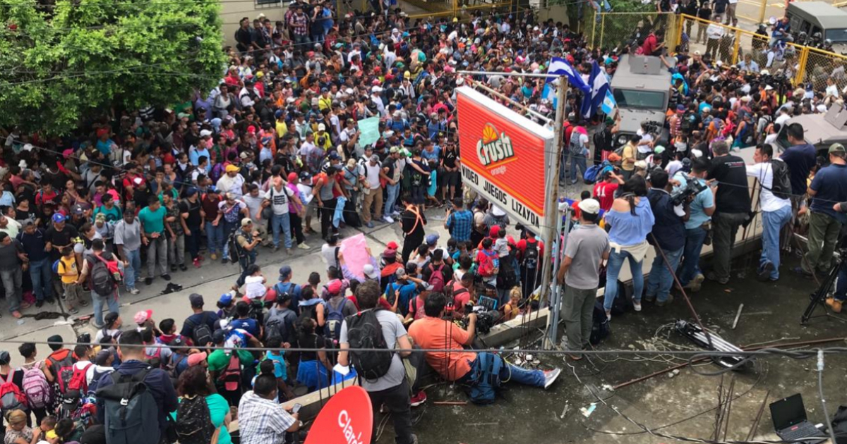 Caravana de Migrantes © Twitter / @ACNURamericas