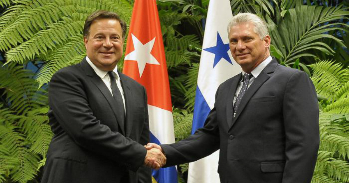 El presidente de Panamá y el gobernante cubano, en La Habana. © Granma / Estudios Revolución