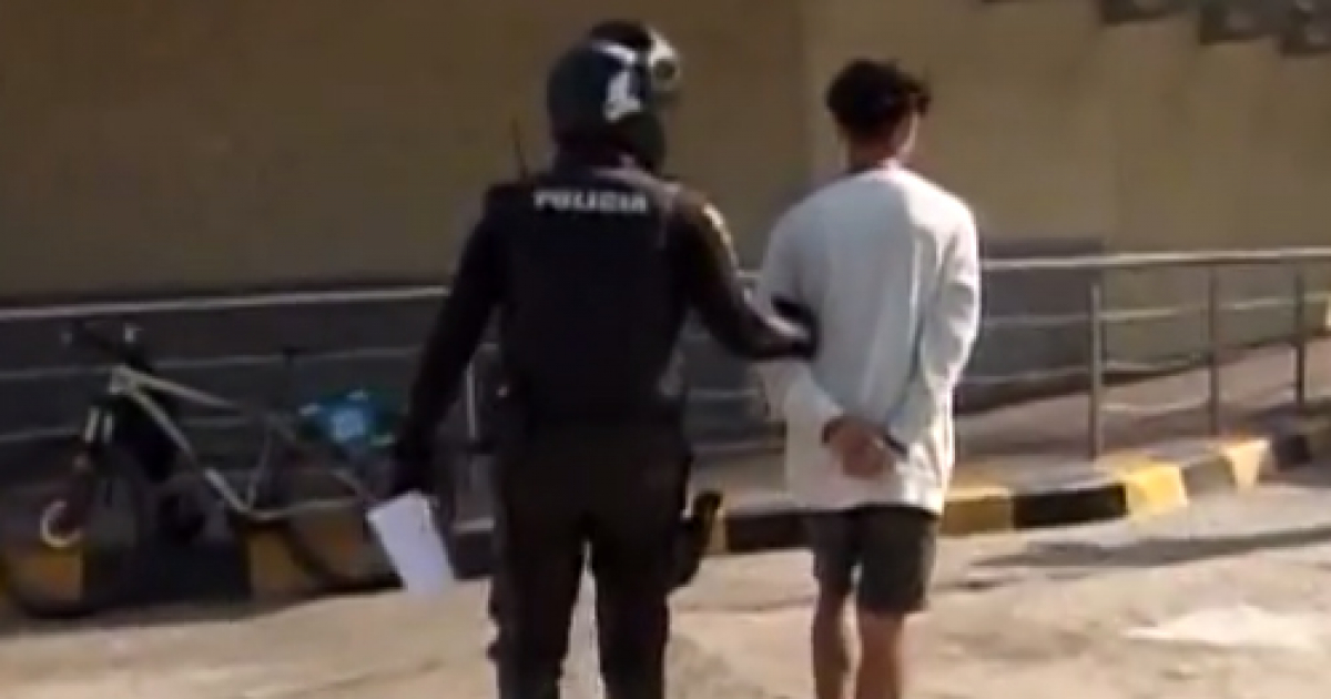 Cubano arrestado en México © Captura de video / Telegrama Noticias