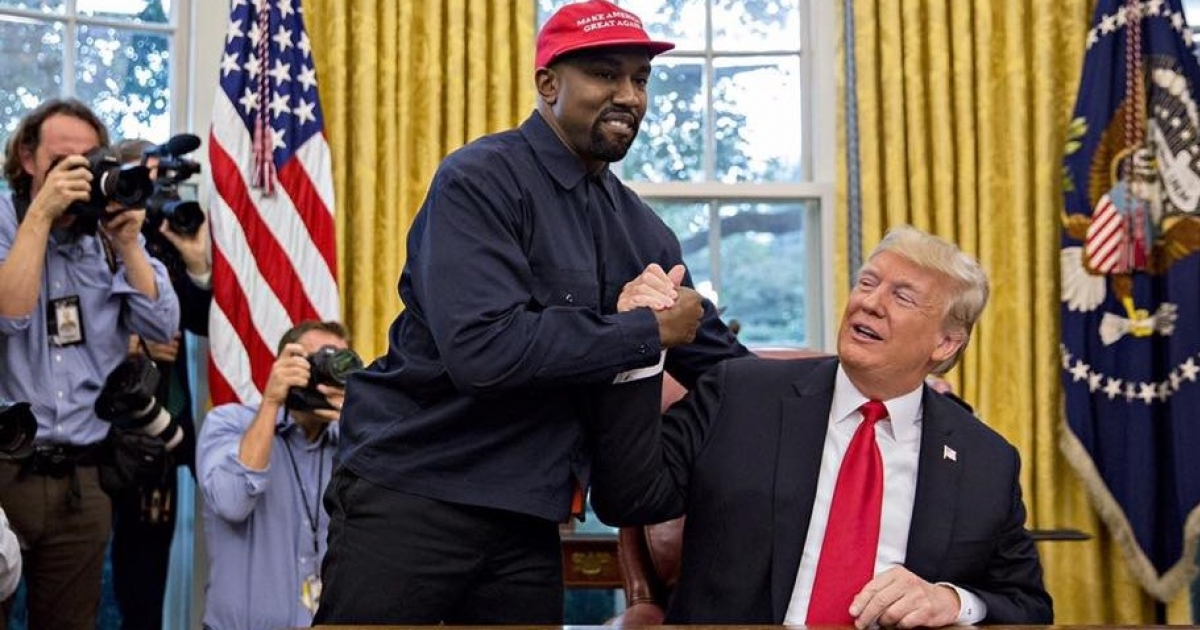 Kanye West junto a Donald Trump © Kanye West/ Facebook