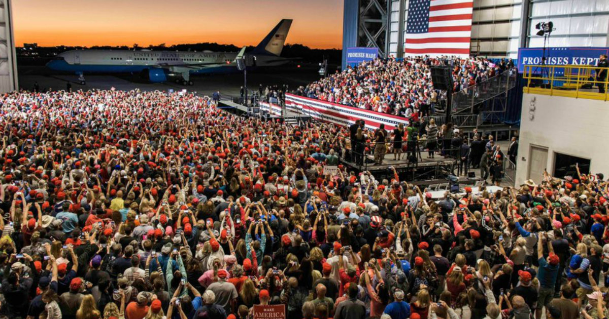 Donald Trump en un mitin en Florida. © Donald Trump / Twitter