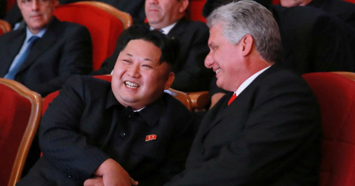 Kim Jong-un y Miguel Díaz-Canel © EFE