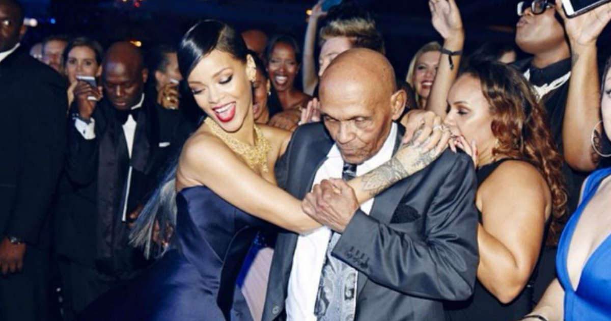 Rihanna junto a su abuelo © Instagram / Rihanna