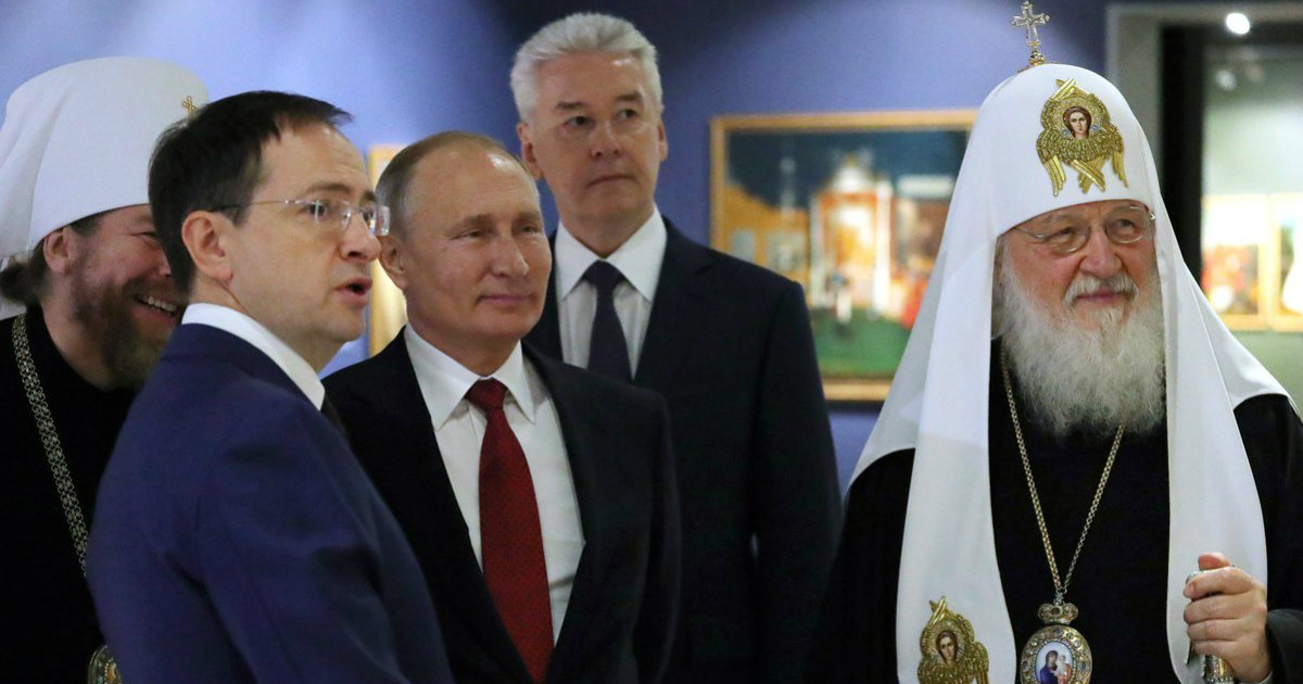 Vladimir Putin, en el centro. © Vladimir Putin / Twitter