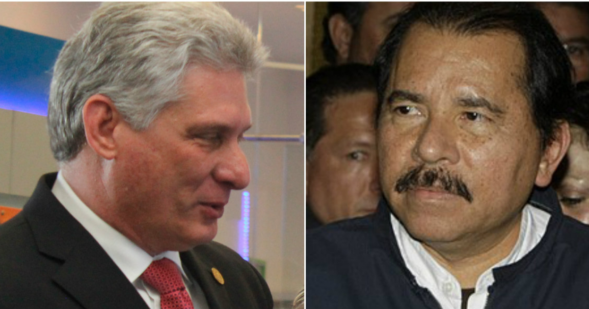 Miguel Díaz-Canel y Daniel Ortega © Wikipedia