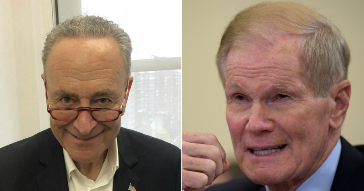 Chuck Schumer y Bill Nelson © Collage CiberCuba