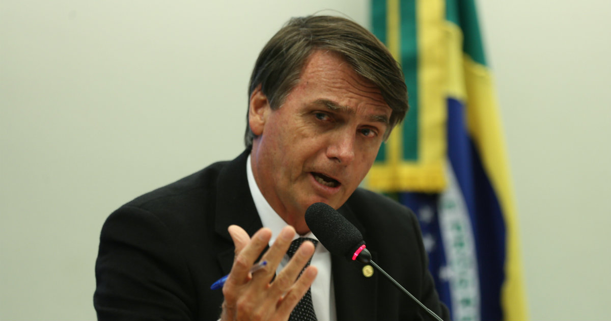 El presidente electo de Brasil, Jair Bolsonaro, habla ante la prensa © Wikimedia Commons