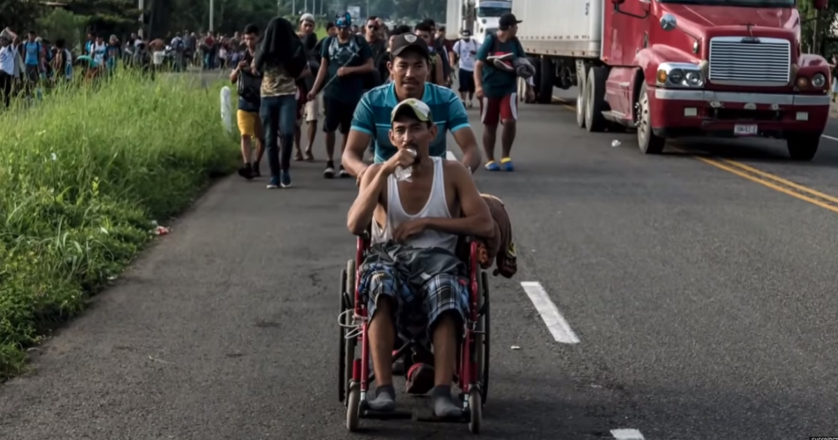 Caravana de migrantes en Tijuana © Captura de video
